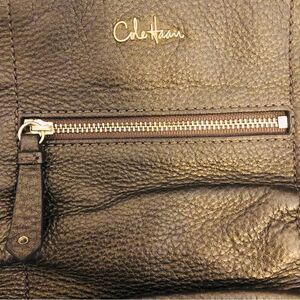 Cole Haan Leather crossbody gold purse